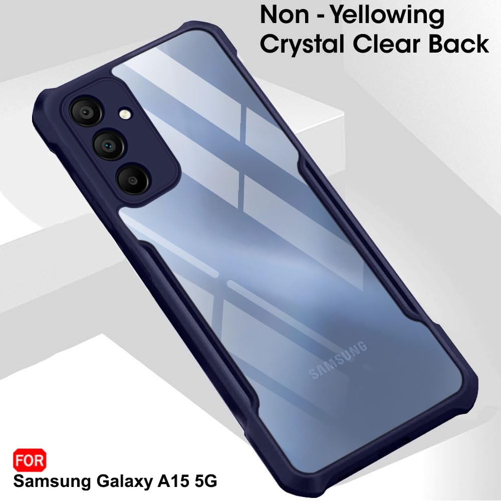 Samsung Galaxy A15 5G | 360 Degree Protection | Protective Design | Transparent Back Cover Case for Samsung A15 5G