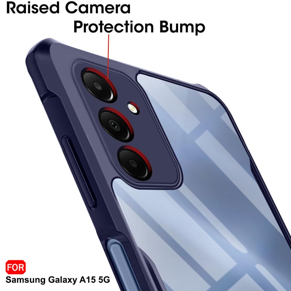 Samsung Galaxy A15 5G | 360 Degree Protection | Protective Design | Transparent Back Cover Case for Samsung A15 5G